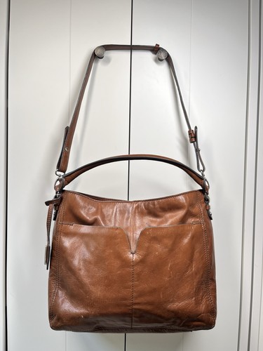 Clarks brown leather shoulder - leather,