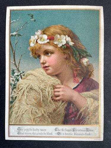 Victorian greeting card - victorian, xmas