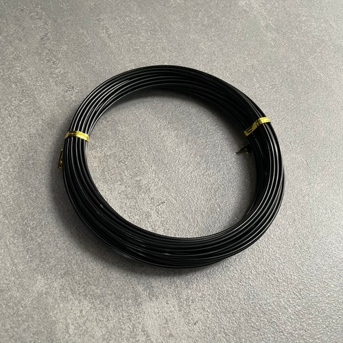 10m black aluminium wire - 10m, metal