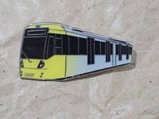 Manchester Metrolink Tram Enamel Brooch Pin Train Badge