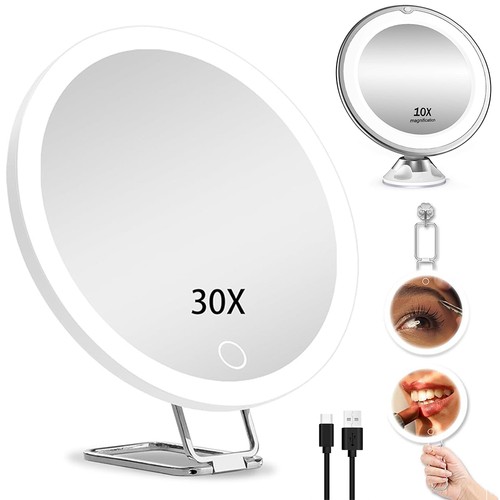 30x magnifying mirror - magnifying, with