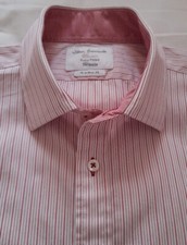 Men's John Francomb Formal / School / Casual Shirt - Pink & Red Stripe - 16''