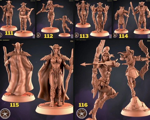 Wood elf set my3dprintforge - by,