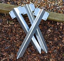 Garden Planter Edge Galvanised Steel Straight Railway Sleeper Bracket with Stake