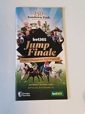 Sandown Race Card 26/4/25 2025 Jumps racecard Bet365 Gold Cup Jump Finale