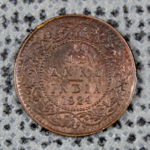1924 india anna british - 1924, 1/12