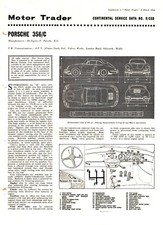 Porsche 356/C 1963 Motor Trader Continental Service Data Sheet No.9/CSD