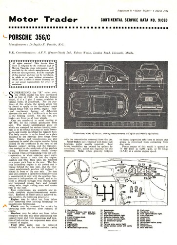 Porsche 356 1963 motor - porsche, 356/c