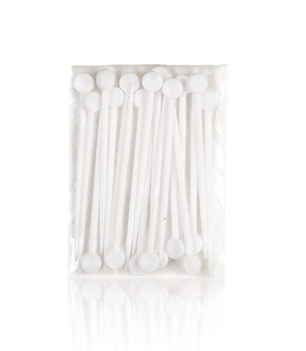 Deluxe white hair roller pins - white,