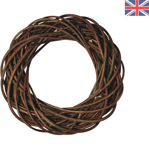 Natural willow twig wreath - natural,