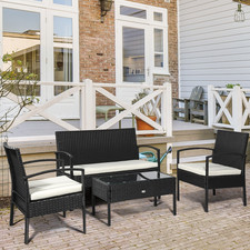 4-Seater Rattan Garden