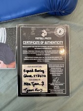 Mike Tyson And Tyson Fury Signed Glove With COA