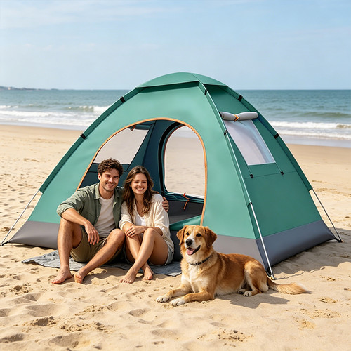 Man instant pop up - up, tent