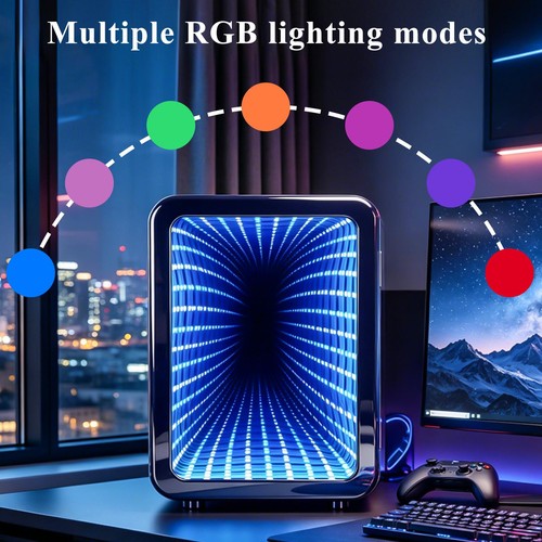 Mini fridge with mirror rgb - mini,