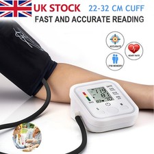 Arm High Blood Pressure Monitor Digital BP Cuff LCD Pulse Meter Voice Machine Uk