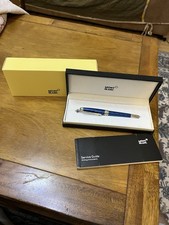 Montblanc blue fountain pen - montblanc,
