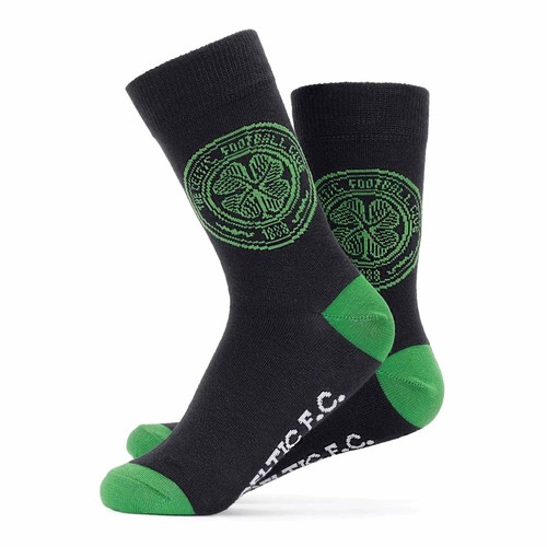 Celtic crest black socks - fc,