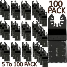 100x Oscillating Multi Tool Saw Blades Set Carbide Metal Blade For Dewalt Makika