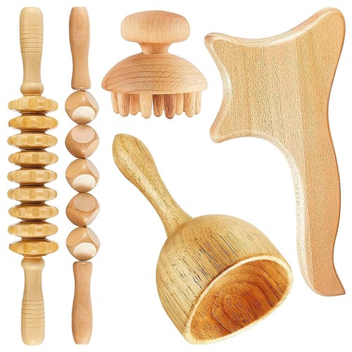 5pcs wood therapy massage kit - 5pcs,