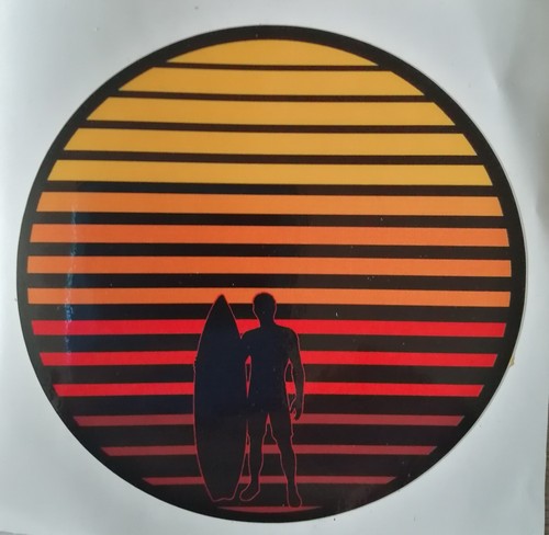 Surf sup male stickers - surf,