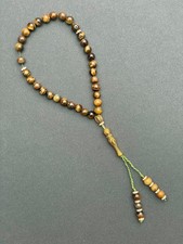 Tiger’s Eye Islamic Prayer Beads – 33 Beads Tasbih, Masbaha, Subha, Muslim Gift