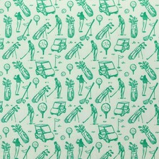 Green White Golf Upholstery