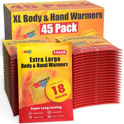 Large hand body warmers 45 - hand, &