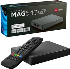 MAG 540w3 Original Linux 4K IPTV Set Top Box with Built-In DUAL WiFi 5G (802.11a