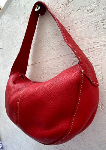 Fossil red leather handbag - "fossil",