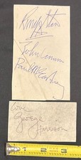 The Beatles Signed Cut Page in