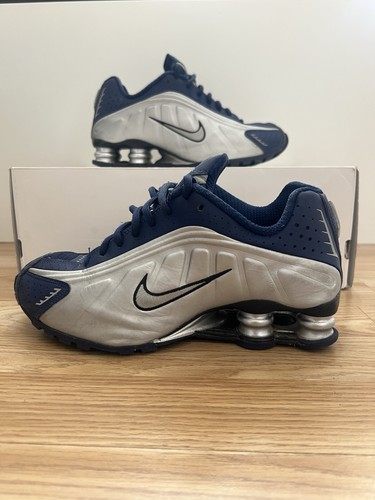 Nike shox navy - nike, silver