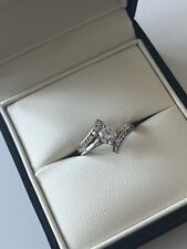 9ct White Gold Size K ring from Ernest Jones