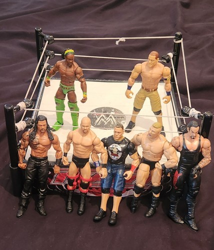 Wwe raw ring figure bundle - wwe, &