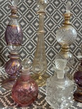 Decorative Perfume Bottles Purple Gold Ornaments 