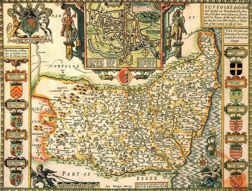 Suffolk historical map 1000 - suffolk,