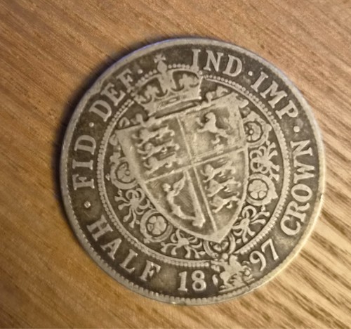 1897 queen victoria half crown - 1897,
