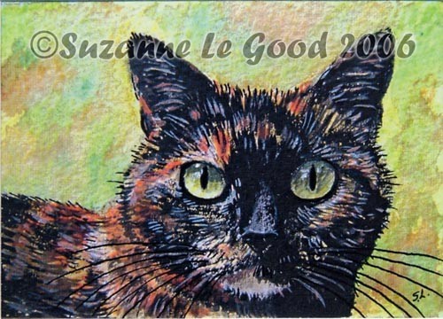 Cat british art print - cat,