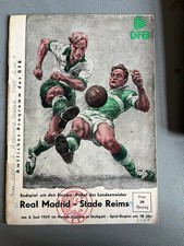 Original 1959 European Cup Final Programme Real Madrid v Stade Reims