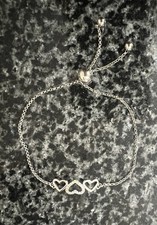 Silver 925 Triple Heart