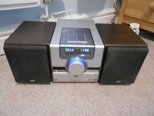 JVC Mini HiFi Stereo Shelf unit DVD CD AM and FM Radio Digital man cave shed
