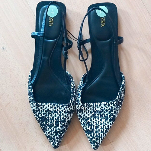 Zara women woven pointed - zara, women’s