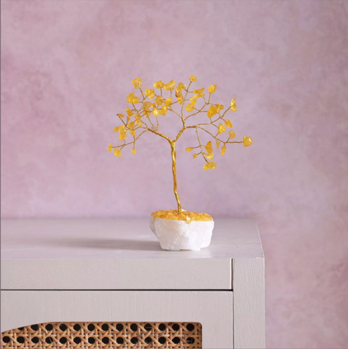 Serenity gemstone tree citrine - gemstone, tree-citrine