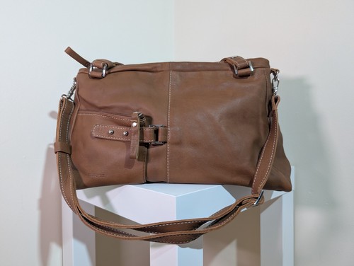 Light brown soft leather - brown,