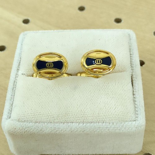 Gucci cufflinks navy gold - gucci,