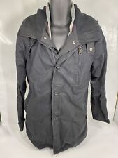 Superdry Men’s Double Black Label Heavyweight Coat Size L - Read!