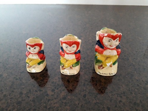 Vintage retro mini toby jugs - mini,