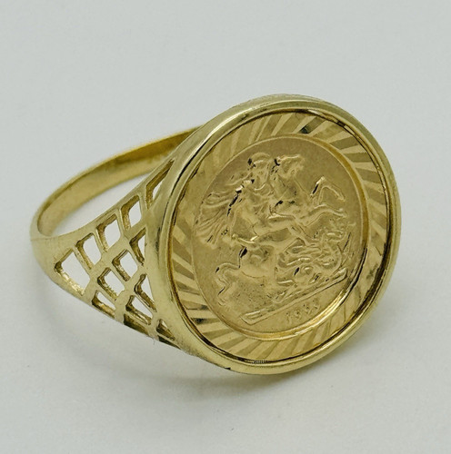 Solid 9ct yellow gold - gold, saint