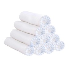 10 Pieces Eco-Friendly Muslin Face Cloths Cleansing Soft Cotton Reusable Makeup 