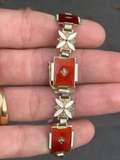 Silver Enamel Scandinavian Art Deco 1920S/30S Bracelet Norway 18.8 Grams