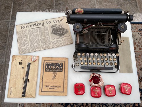 Vintage corona folding - corona, black